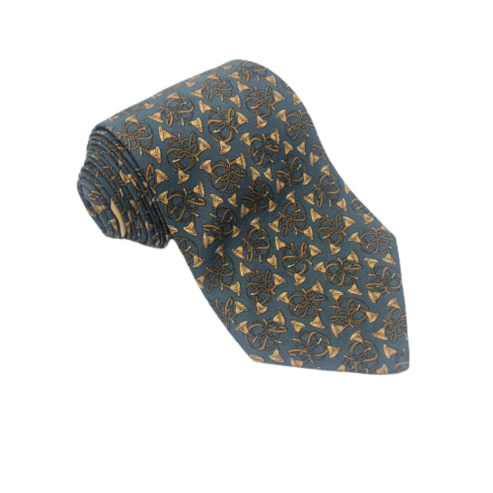 Salvatore Ferragamo Green Bell Tie